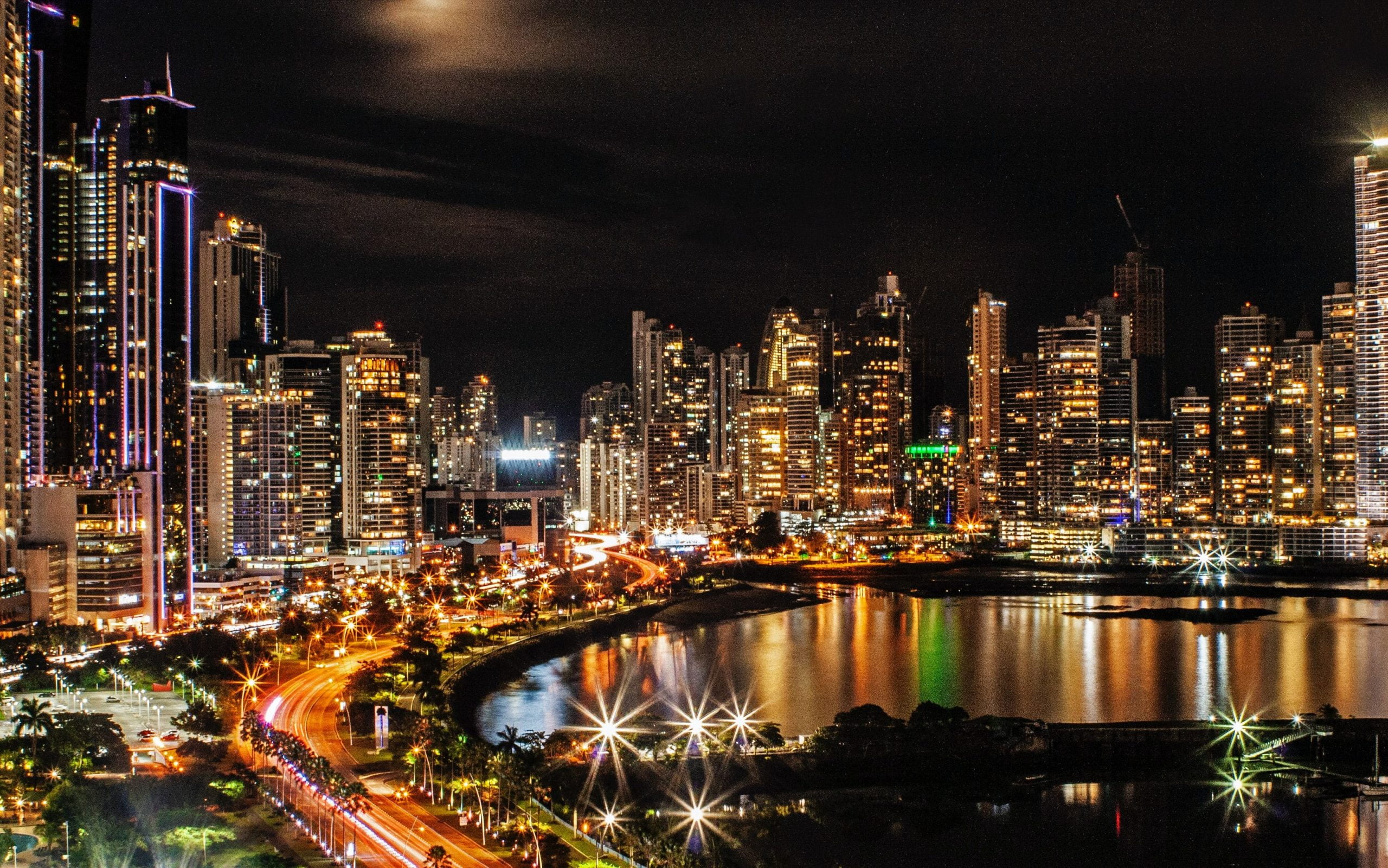 Panama City at night - LIVING IN PANAMA AS A FOREIGNER